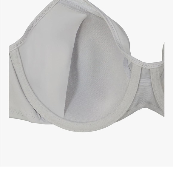 Bali One Smooth U Ultra Light Illusion Neckline Underwire Bra 42C In Sandshell - Picture 2 of 12